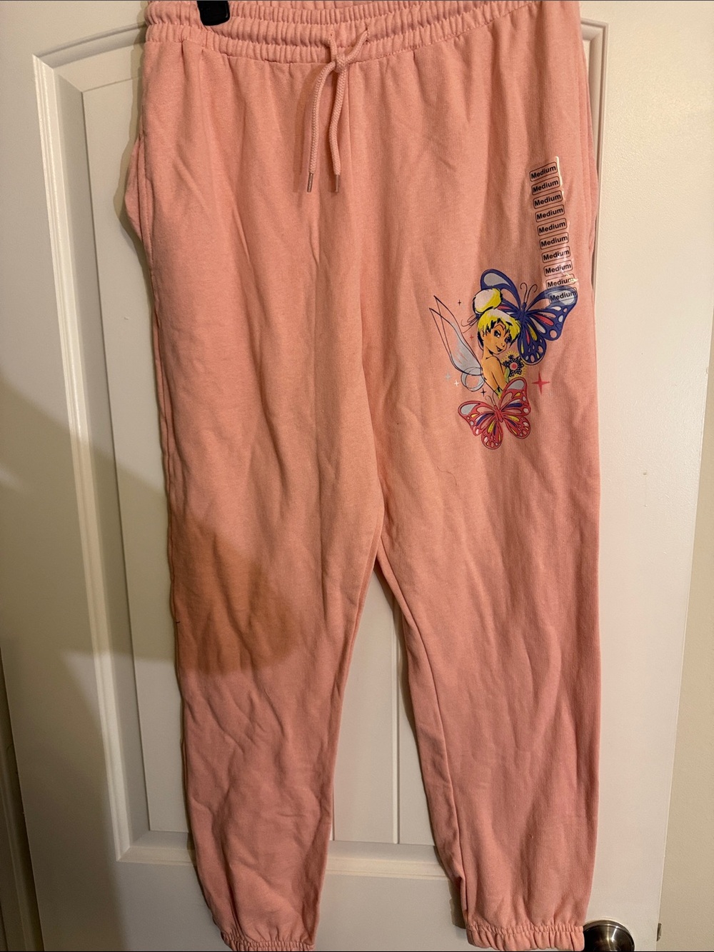 Disney Pink Butterfly Fairy Jogger Pants
